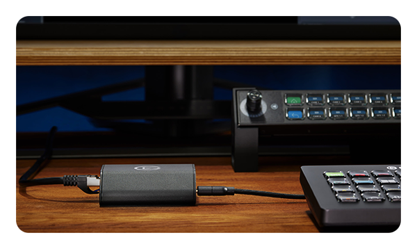 Network Dock setup on a deck next to the stream deck