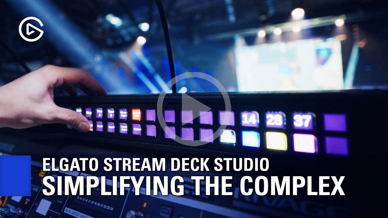 video thumbnail showing the key features of the elgato stream deck studio