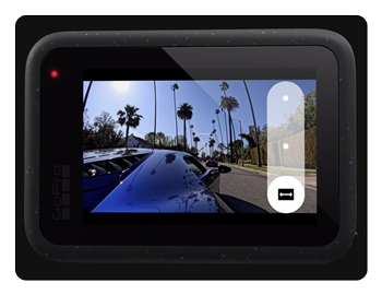 close up of the GoPro HERO12 Black view finder