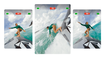 interval photos of a surfer taken with the GoPro HERO12 Black