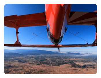 upside down plane taken with the GoPro HERO12 Black