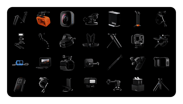 breakdown of various mounting options for the GoPro HERO12 Black