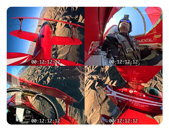 timecode footage of someone flaying a plane takern with the GoPro HERO12 Black