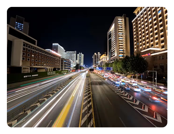 vehicle light trails taken with the GoPro HERO12 Black