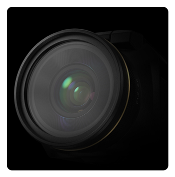 close up of the streaming camera lens