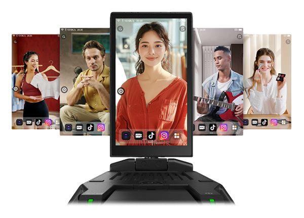 close up of the streaming camera view finder