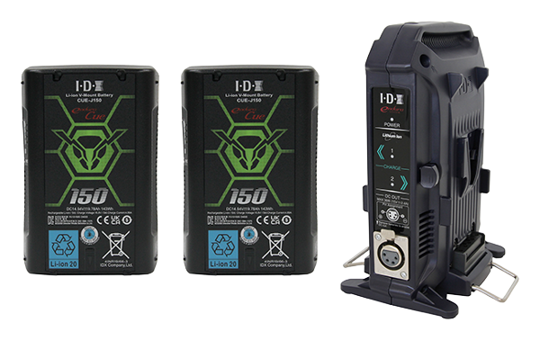 IDX 2x CUE-J150 + VL-2X Charger Bundle