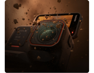 insta360 ace pro 2 action camera covered in dirt and dust