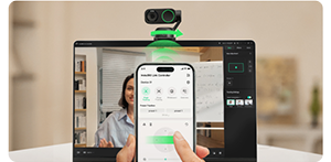 image of person using insta360 smartphone control application