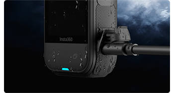 Close up of insta360 x5 all weather charging cover