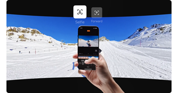 illustration of insta360 app adjusting video frames