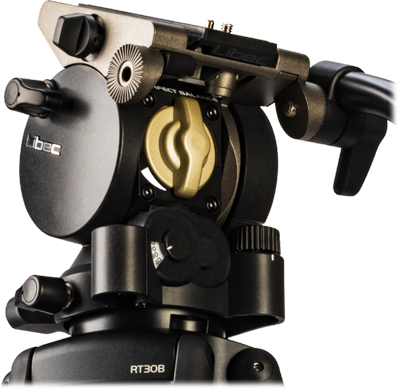 close up of the Libec HS-250MQ Tripod System fluid head