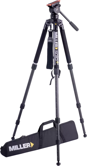 Miller AIR Solo-Q 75 3 Stage Carbon Fibre Tripod With Soft Bag