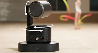 OBSBOT Tail 2 AI-powered camera tracking a dog on the beach axis control