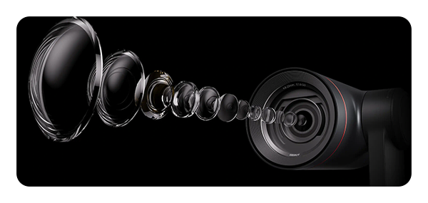 breakdown of the OBSBOT Tail 2 PTZR 4K camera optical lens elements