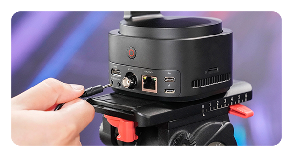 OBSBOT Tail 2 AI-powered camera mounted