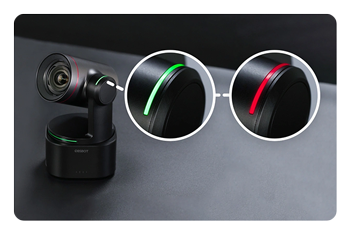 OBSBOT Tail 2 AI-powered camera tally light illustration