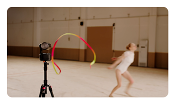 OBSBOT Tail 2 PTZR 4K camera pan and tilt following a dancer