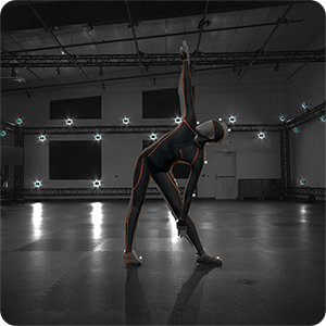 greyscale reference video example from the optitrack primex 13 motion capture camera