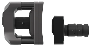 Side by side comparion of OptiTrack PrimeX 120 and SlimX 120 motion tracking cameras