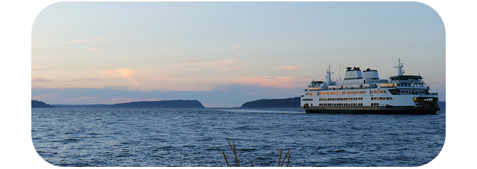 Lumix S5 sample image of cruise ship traveling through the ocean near the shore