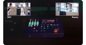 Roland P-20HD with video recording and replay windows