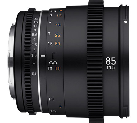 Samyang VDSLR MK2 85mm T1.5 Prime Cine Lens Sony FE Mount
