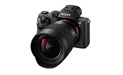 Sony alpha camera with Sony FE 12-24MM G Lens mounted