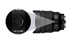 Sony FE 12-24MM G Lens fingertip button