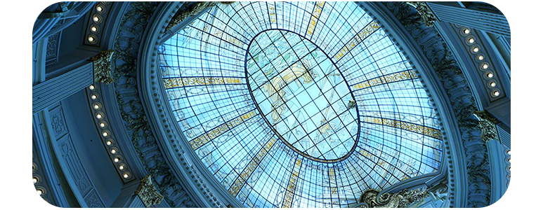Sony E Mount 10-18mm lens sample image of cathedrals coloured stained glass ceiling