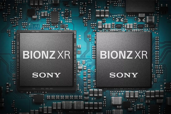 close up of the Sony Alpha 6700 processor chips