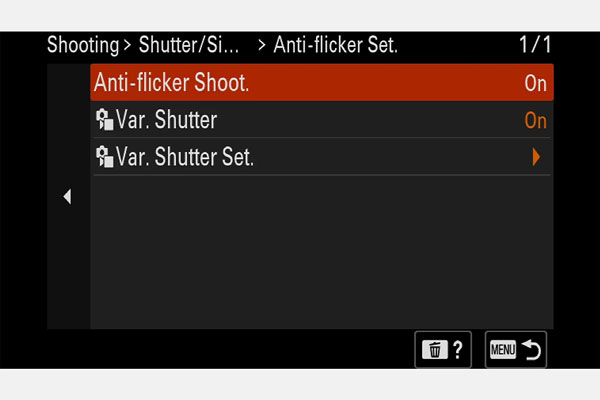 Sony Alpha 6700 menu interface