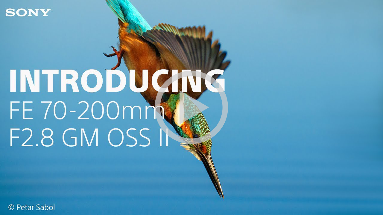 Youtube video thumbnail for introducing Sony FE 70-200mm F2.8 GM OSS II Lens
