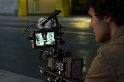 Sony FX2 being used to film