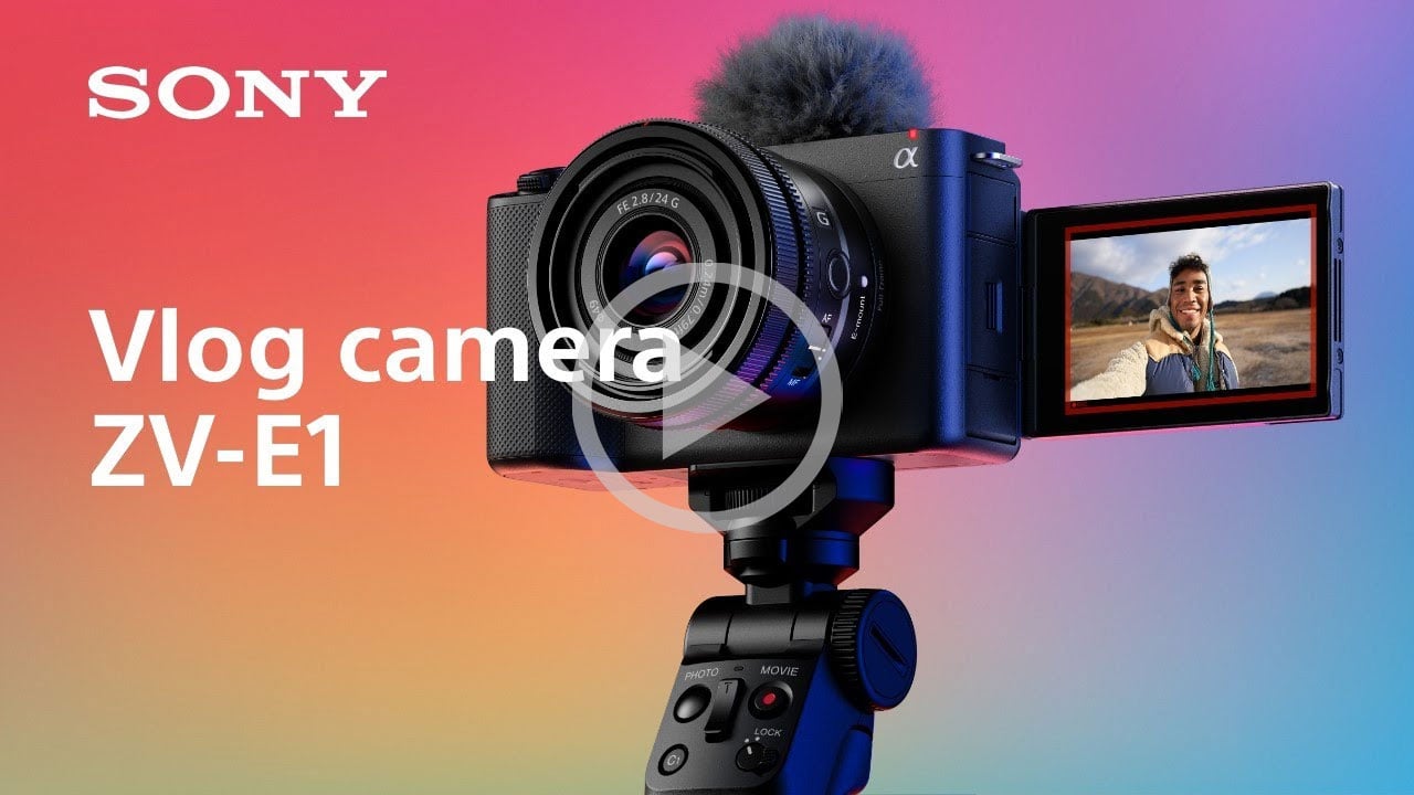 video thumbnail for the key features of the sony zv e1 vlog camera