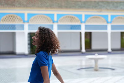 sample image of a woman taken with the sony zv e10 ii