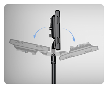 diagram showing how the swit panel loight bracket can be moved
