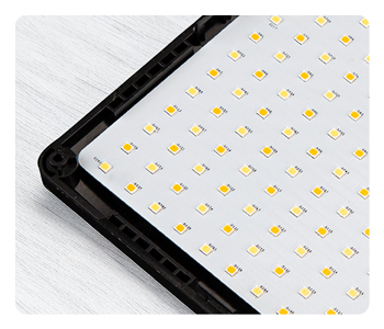 close up of the swit panel lights leds
