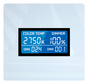 dmx control panel from the swit cob led light