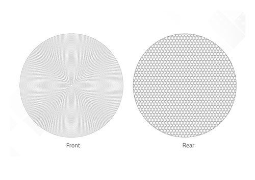 front and rear view of the swit fresnel light lens
