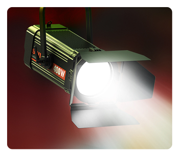 swit cob led light being used in a studio