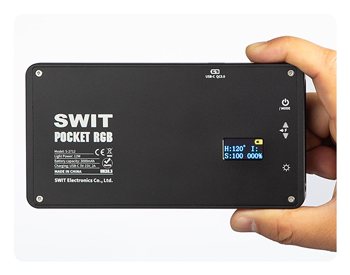 rear view of the SWIT pocket LED light