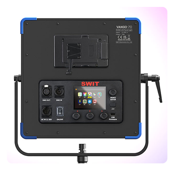 rear view of the swit rgb panel light