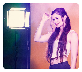 swit rgb panel light in use on set