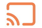 orange screen cast icon