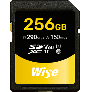 Wise SD-S256 256GB SDXC UHS-II V60 Memory Card