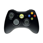 Black Xbox 360 Wireless Controller for PC or XBOX 360 Console