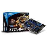 MSI Z77A-G43 Intel Z77 Socket 1155 Ivybridge Ready Motherboard
