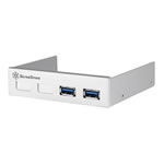 Silverstone Internal PCIe Extension Card USB 3 Silver with 3.5" I/O 2x USB 3.0 Ports
