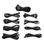 Corsair Professional Series Gold AX850/AX750/AX650 Individually Sleeved Cables Black
